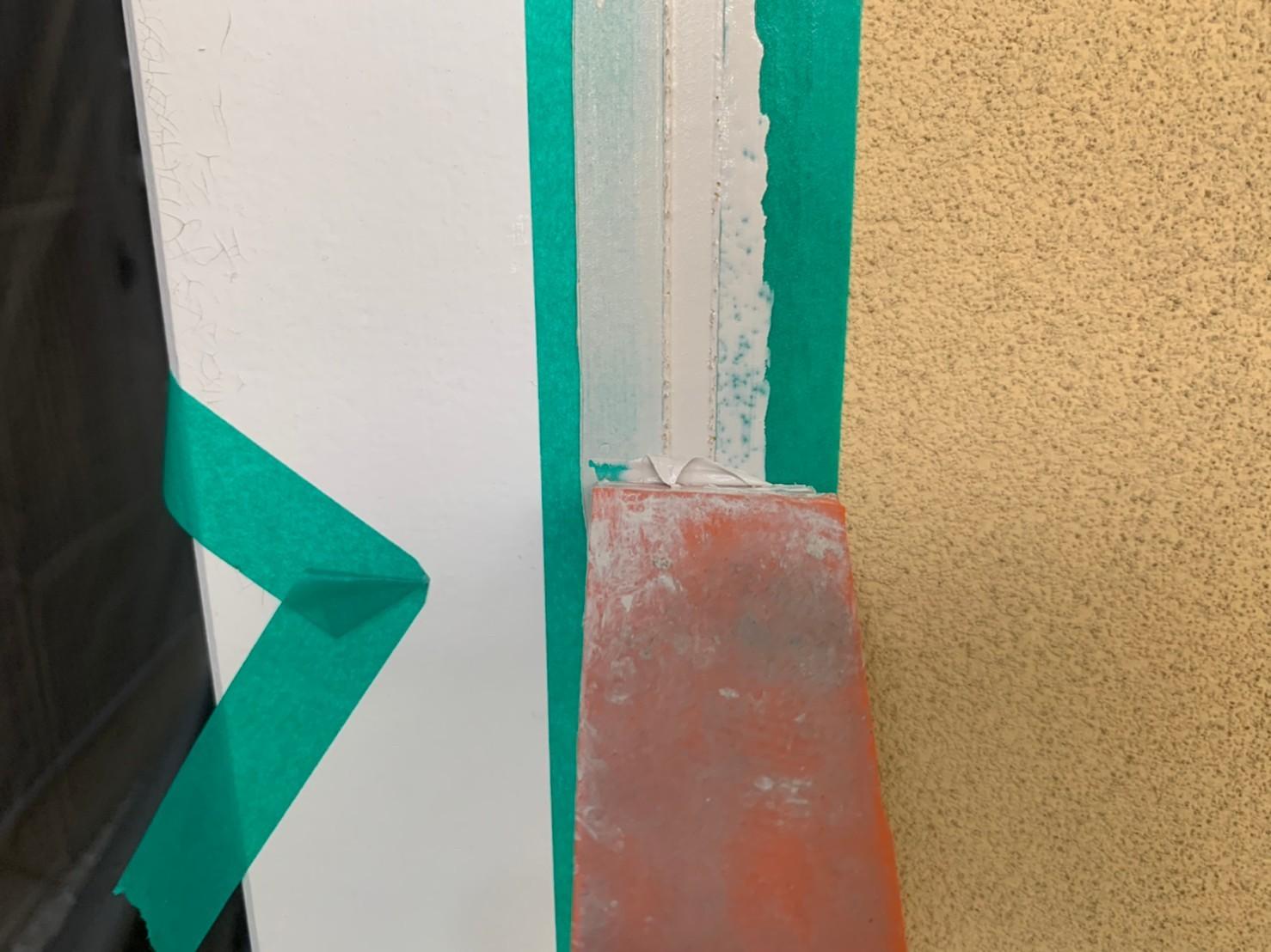 【シーリング工事】ヘラ押さえ