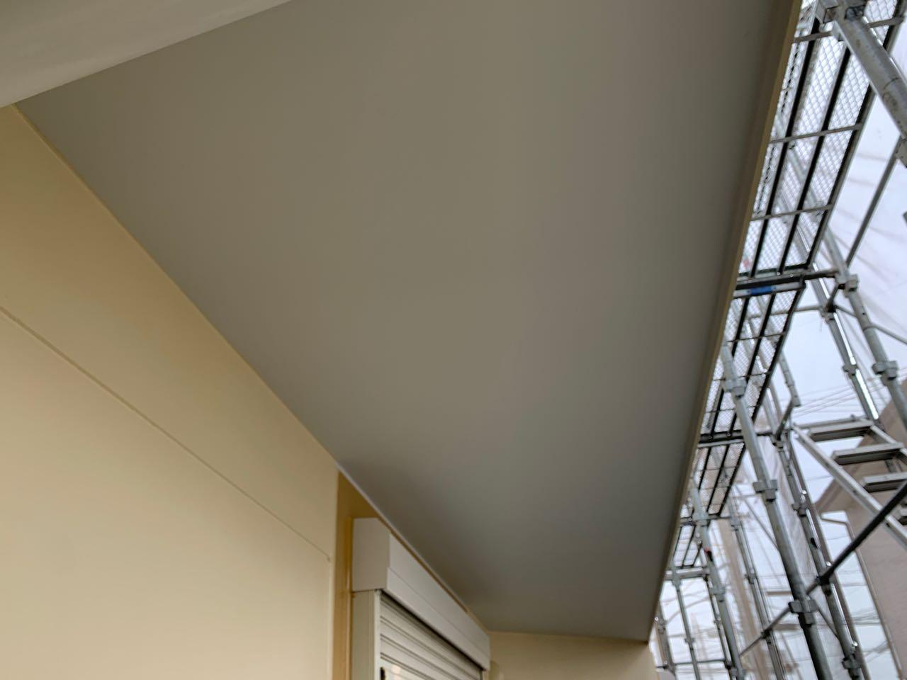 【軒天塗装】完了