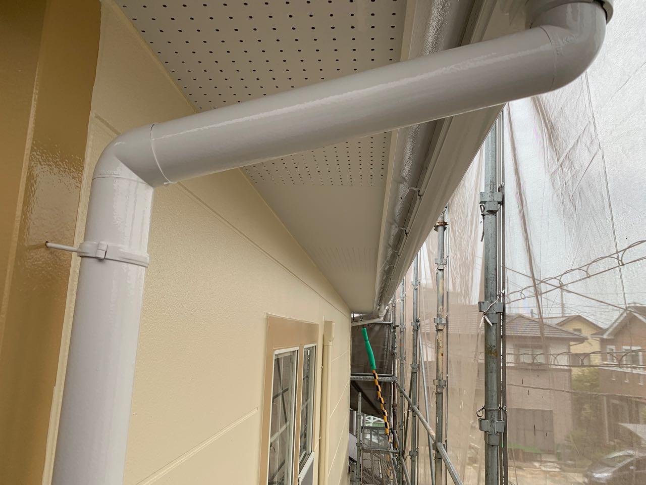 【雨樋塗装】完了