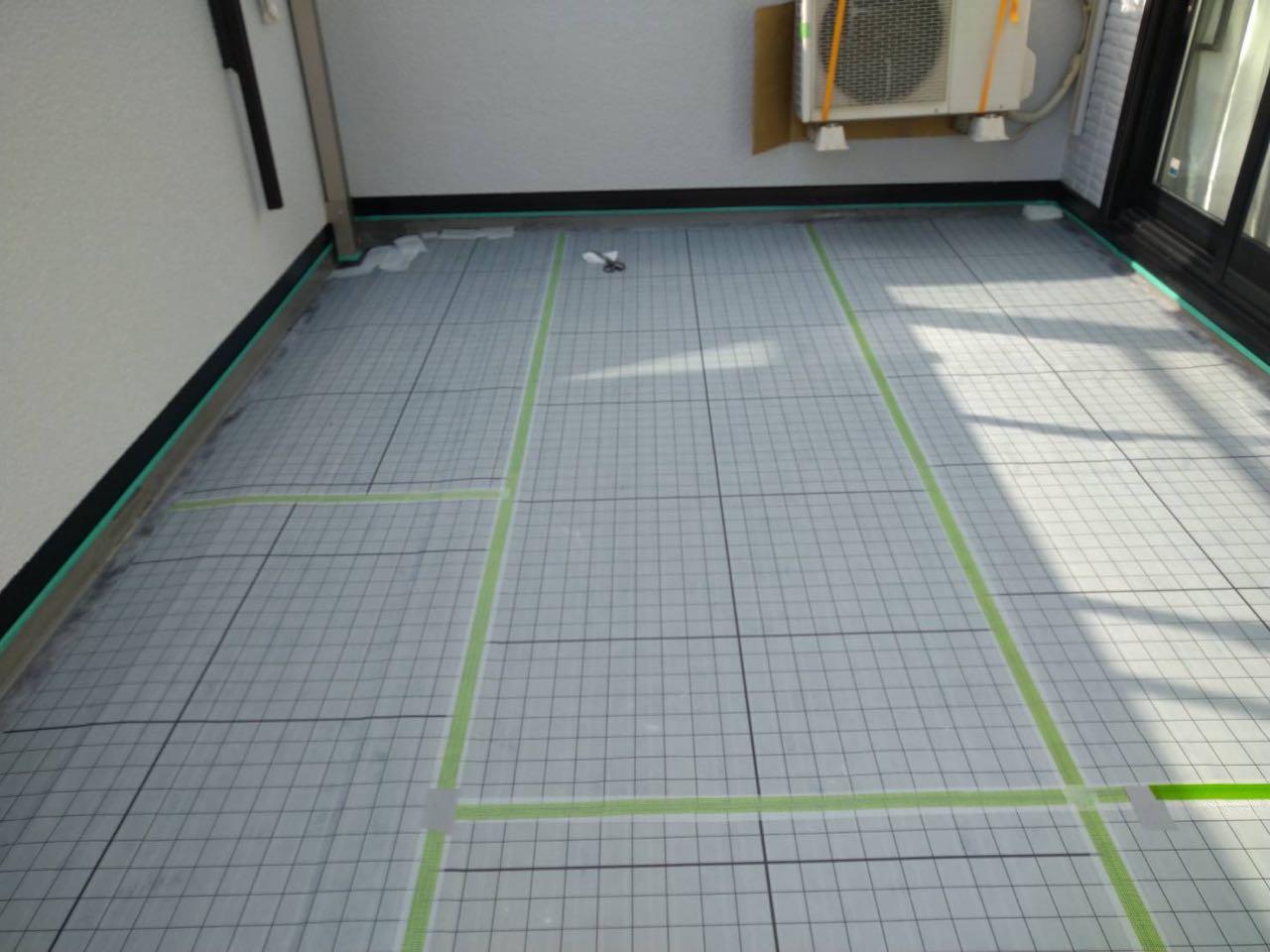 【防水工事】自着シート貼り