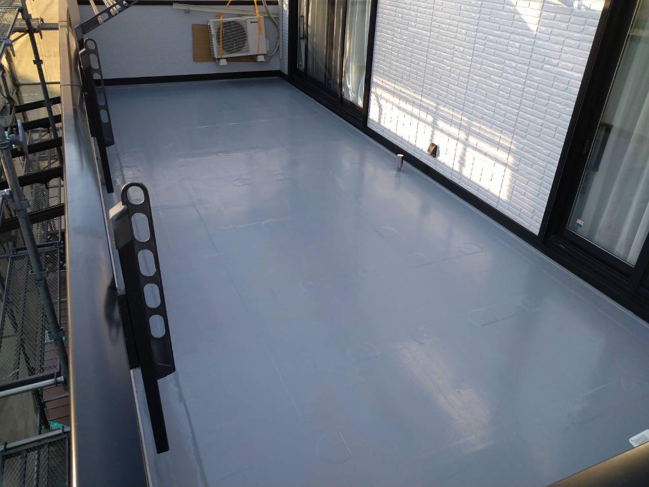 【防水工事】トップコート塗布