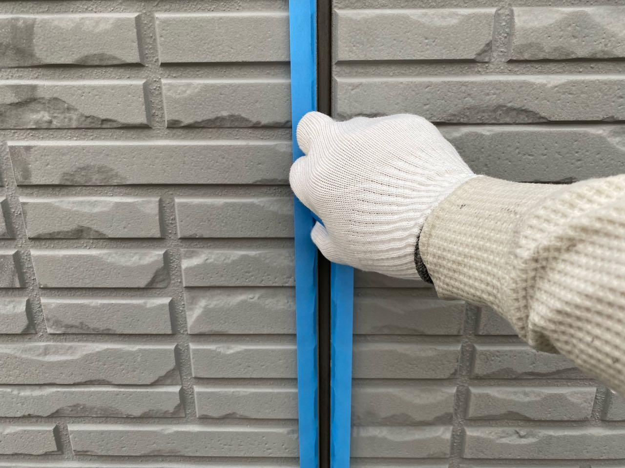 【シーリング工事】マスキング貼り