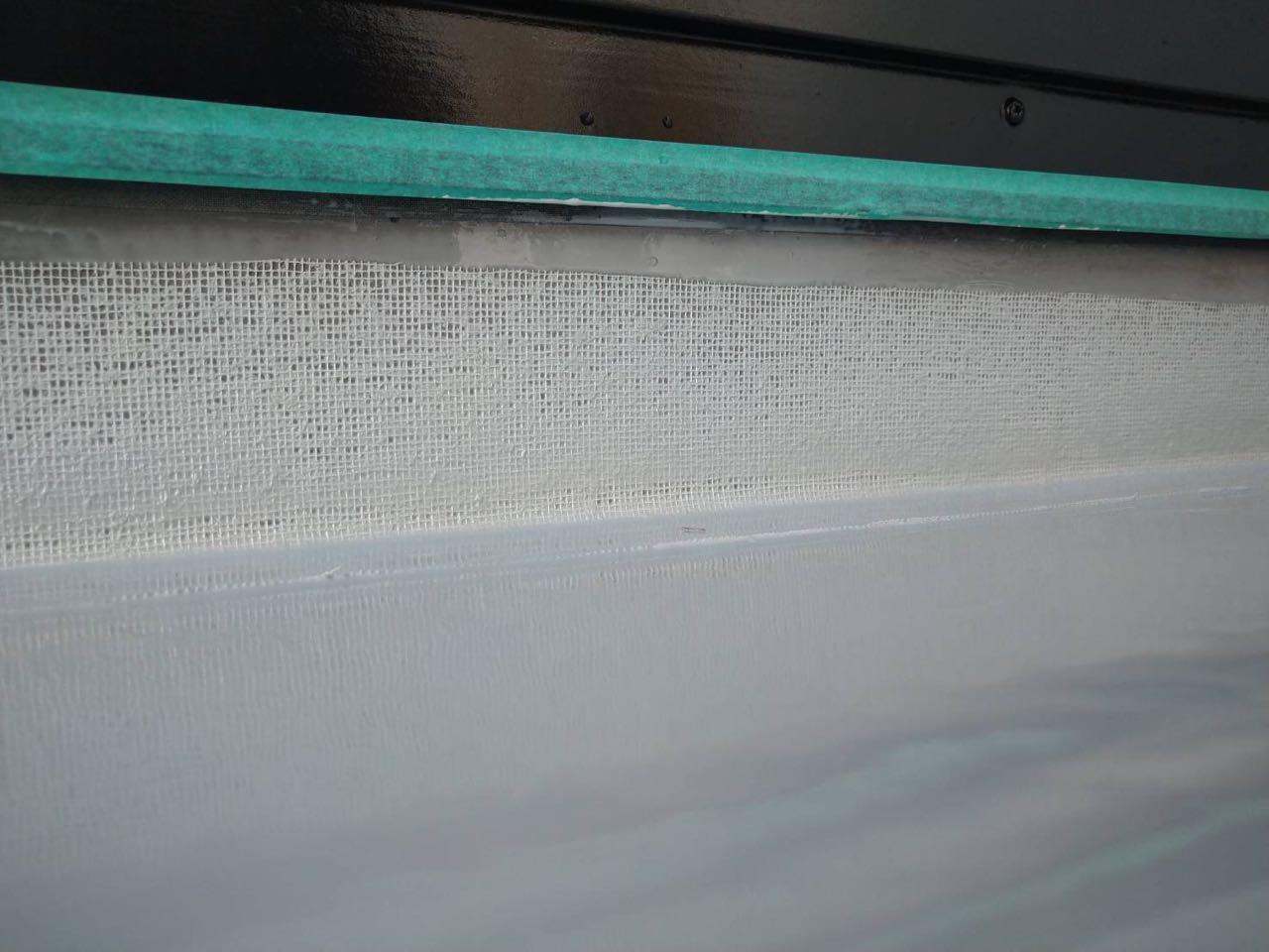 【防水工事】メッシュ貼り