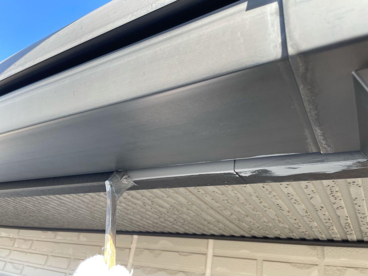 【破風・鼻隠し塗装】下塗り