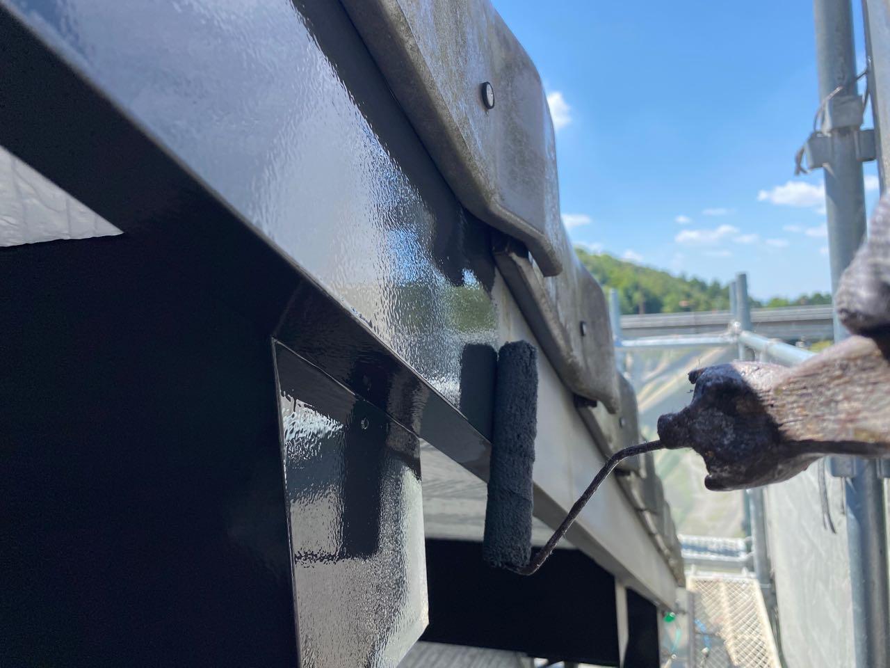 【破風・鼻隠し塗装】下塗り