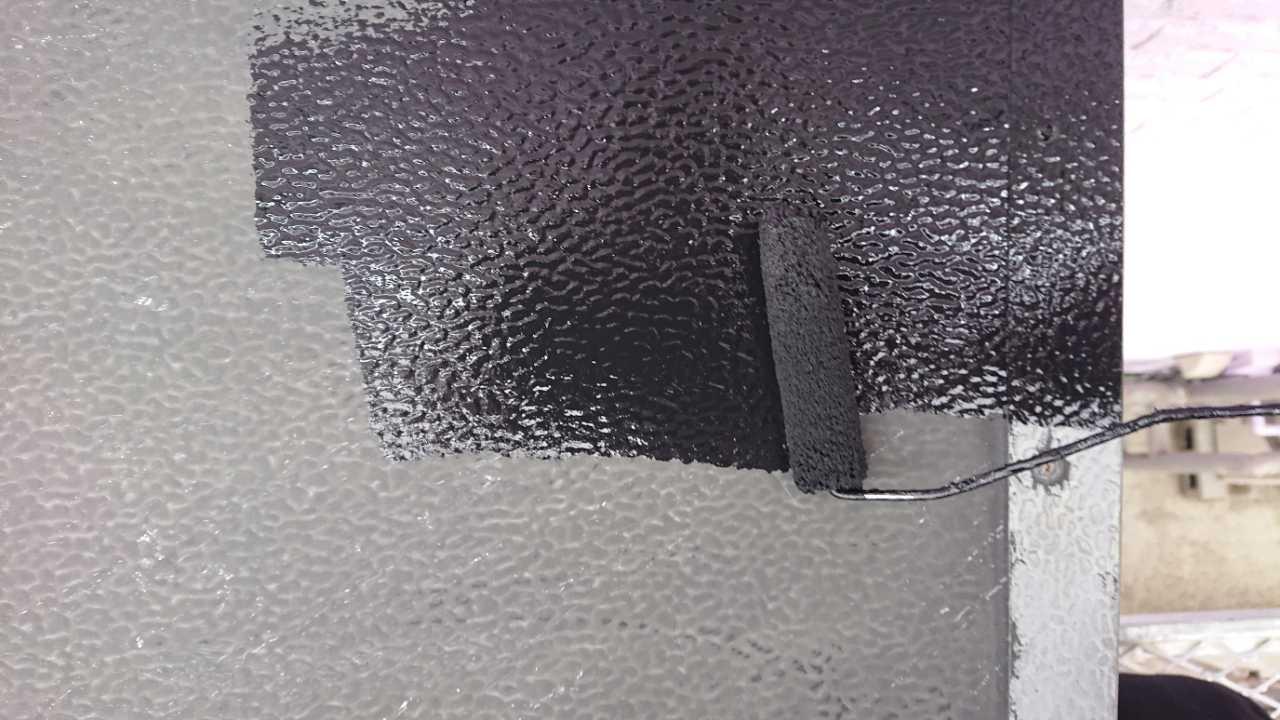 【庇塗装】下塗り