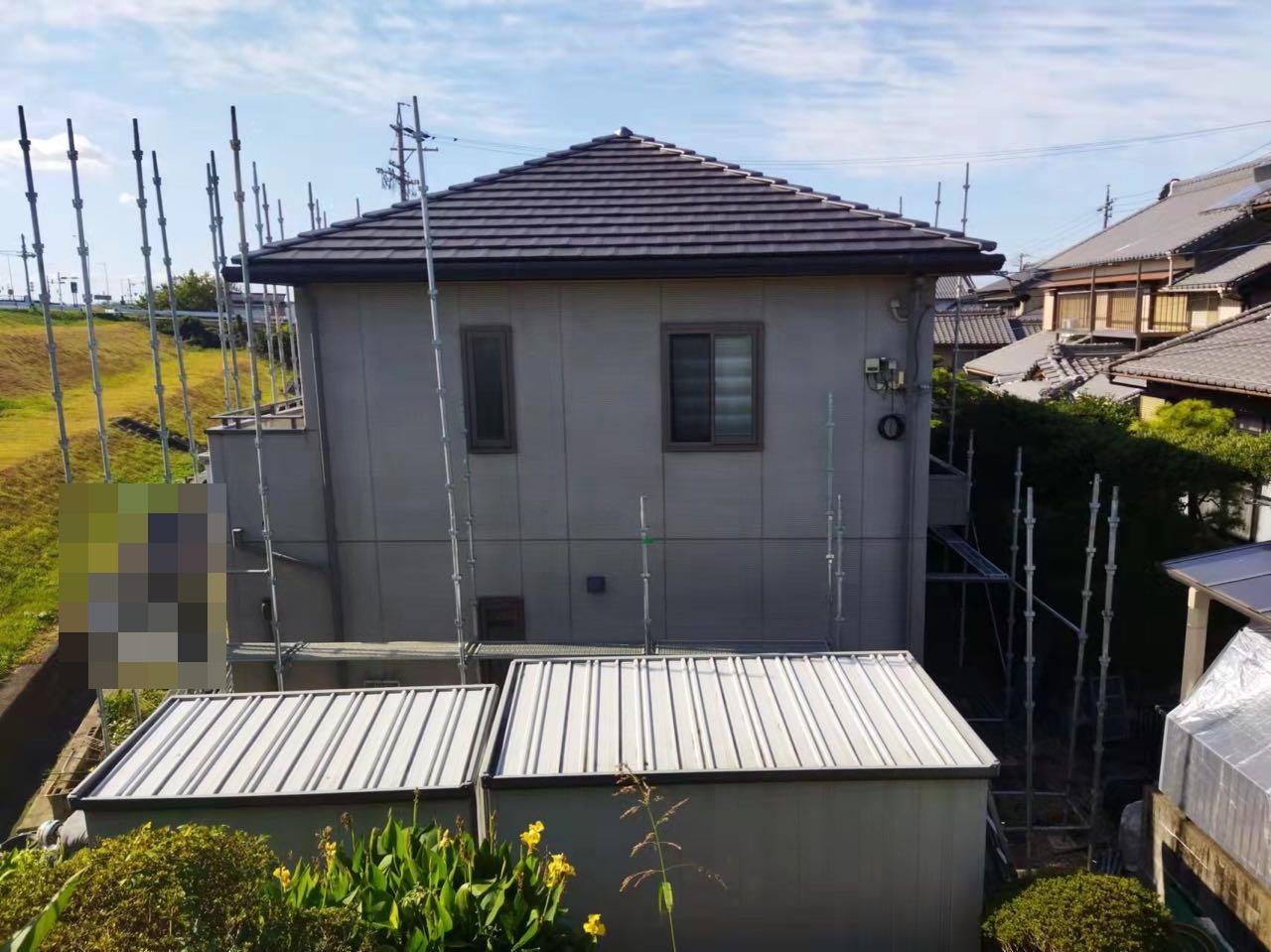 【足場設置工事】設置中