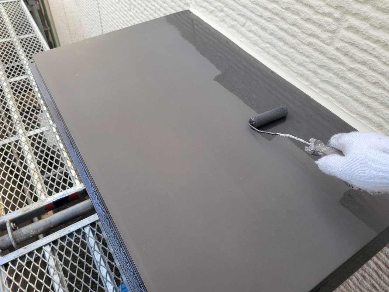 【庇塗装】下塗り