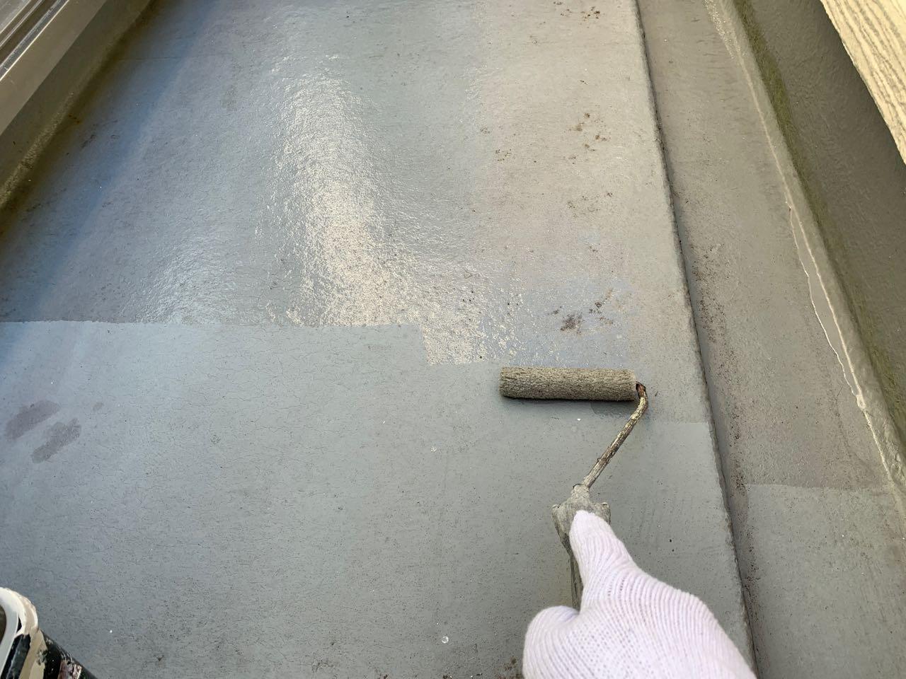 【防水工事】プライマー塗布