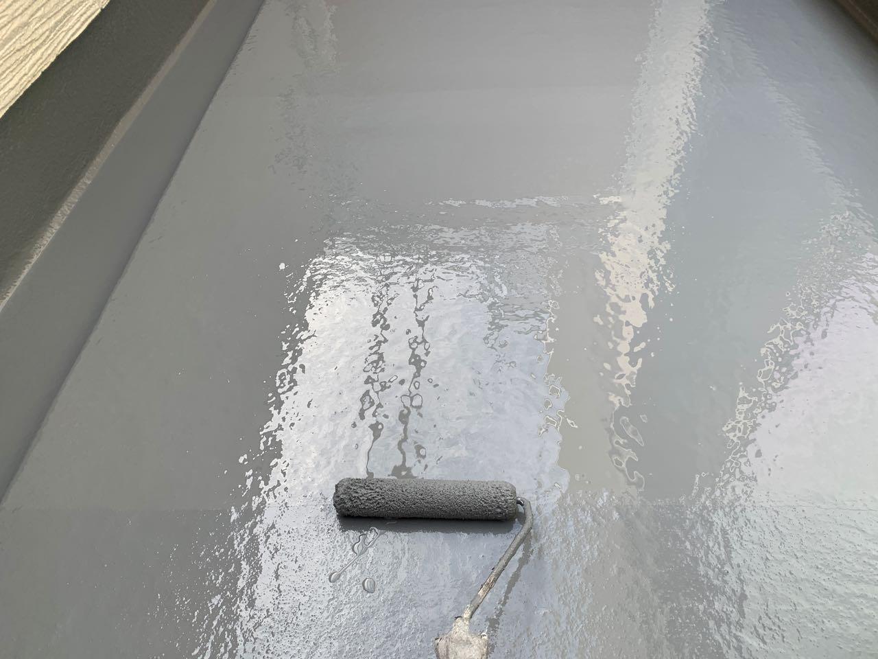 【防水工事】ウレタン防水塗布2回目