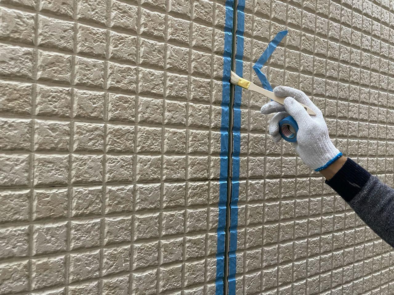 【シーリング工事】プライマー処理