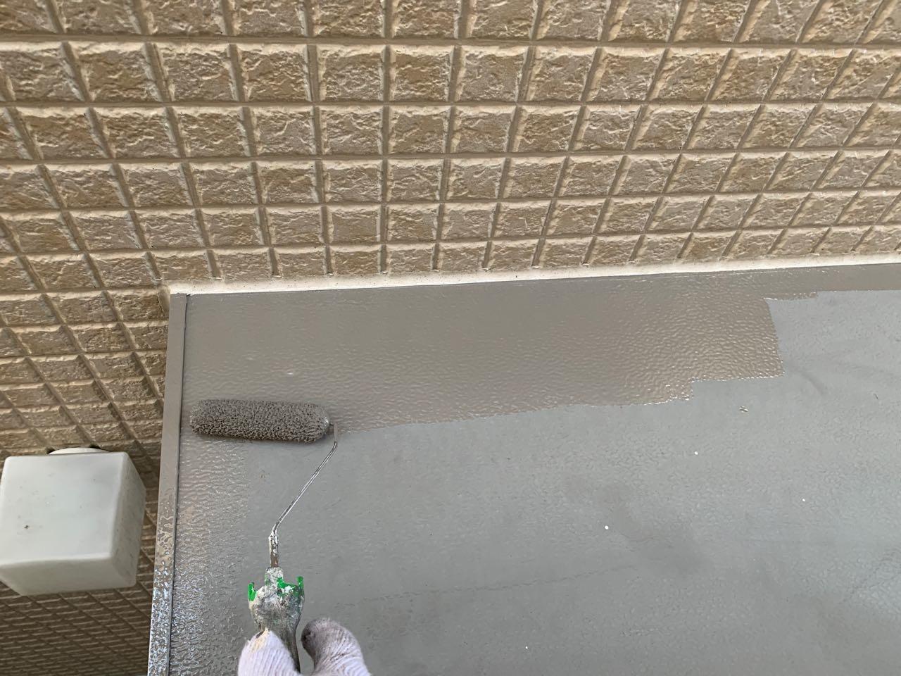 【庇塗装】下塗り