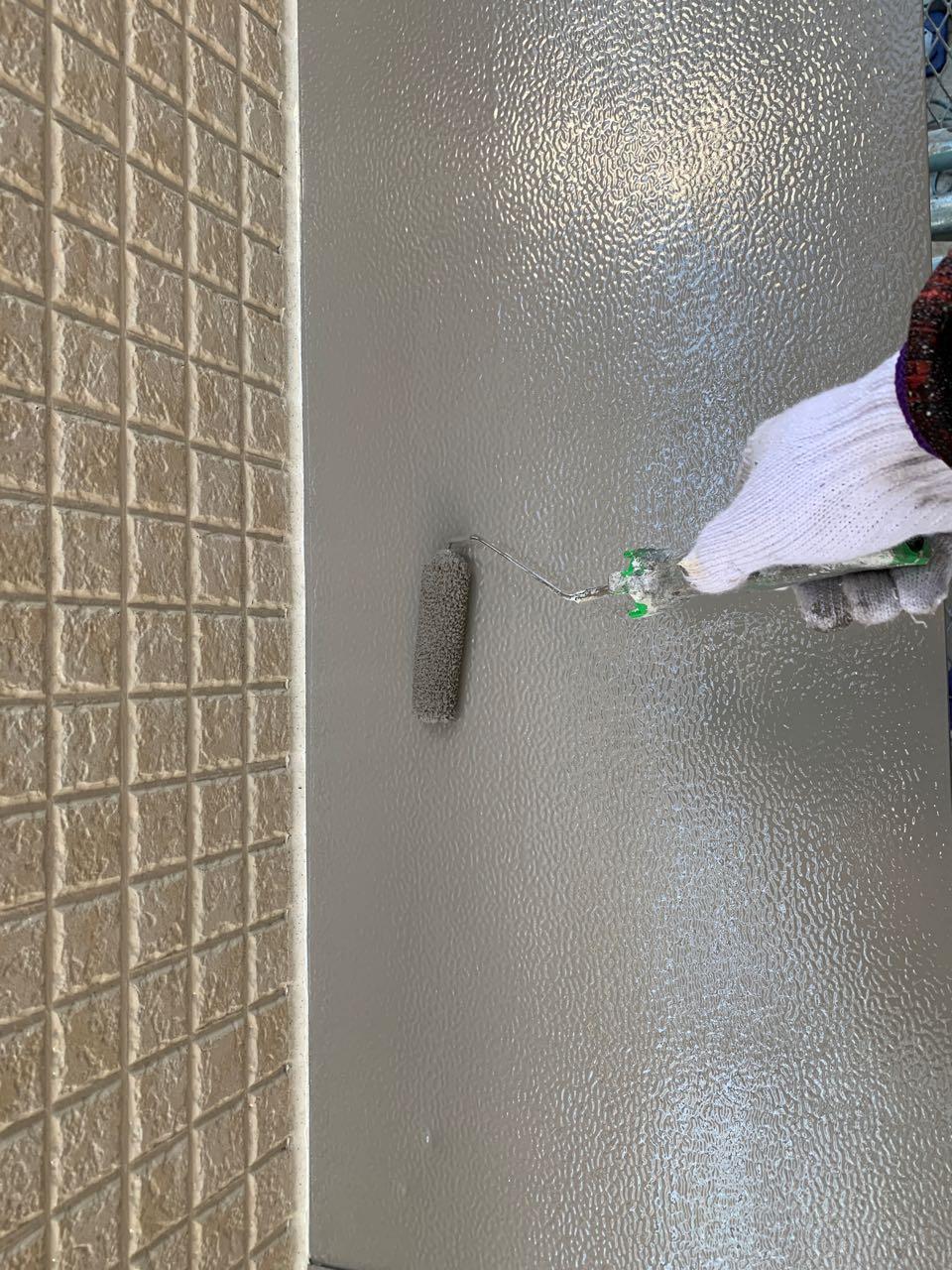 【庇塗装】上塗り