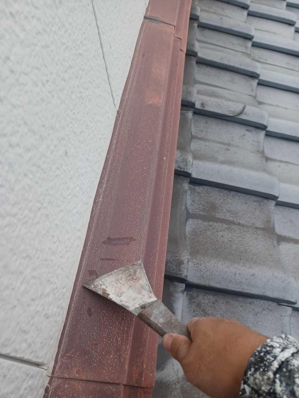 【熨斗板金塗装】ケレン作業