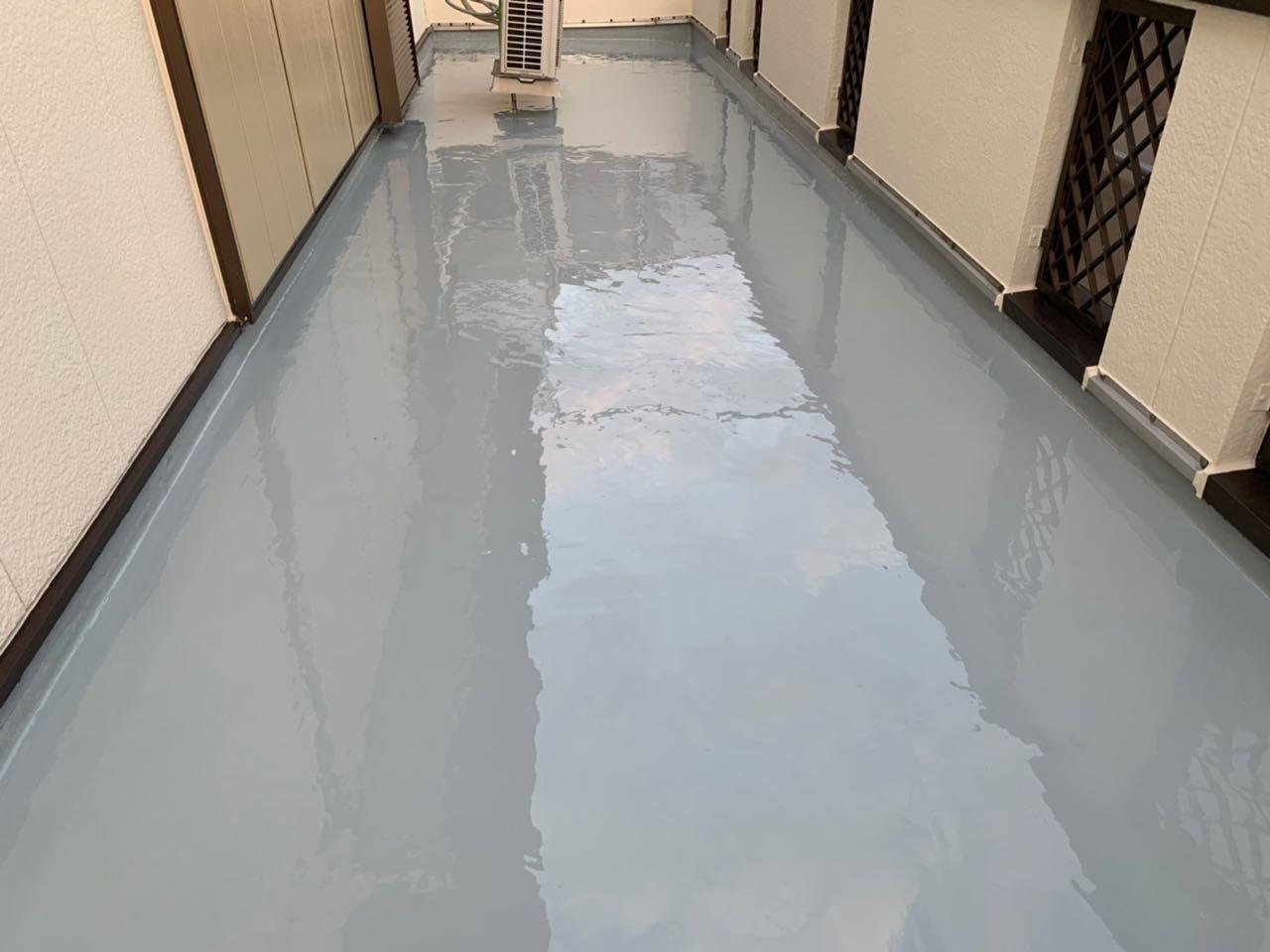 【防水工事】ウレタン防水塗布2回目