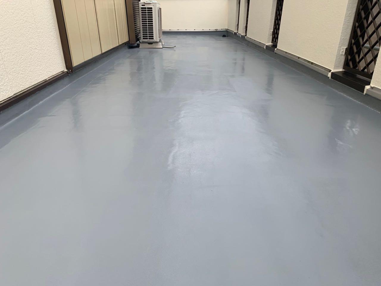 【防水工事】トップコート塗布