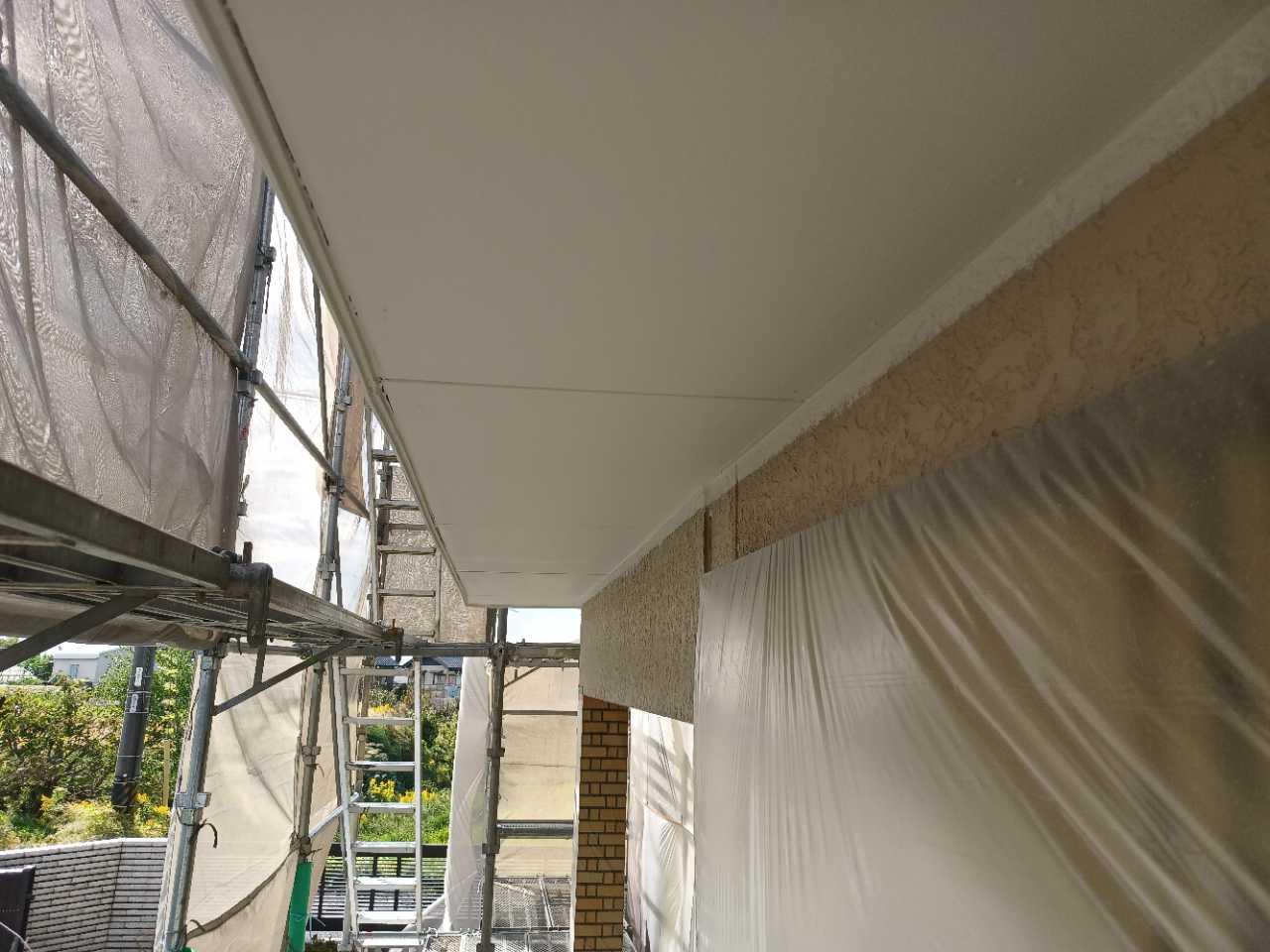 【軒天塗装】完了