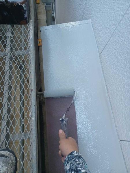 【庇塗装】下塗り