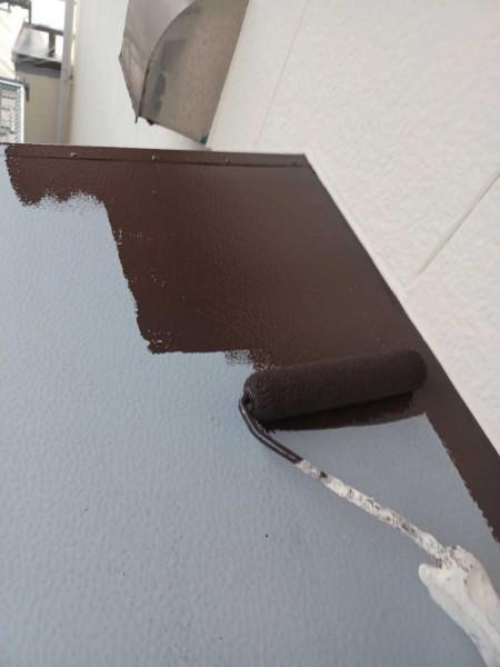 【庇塗装】下塗り