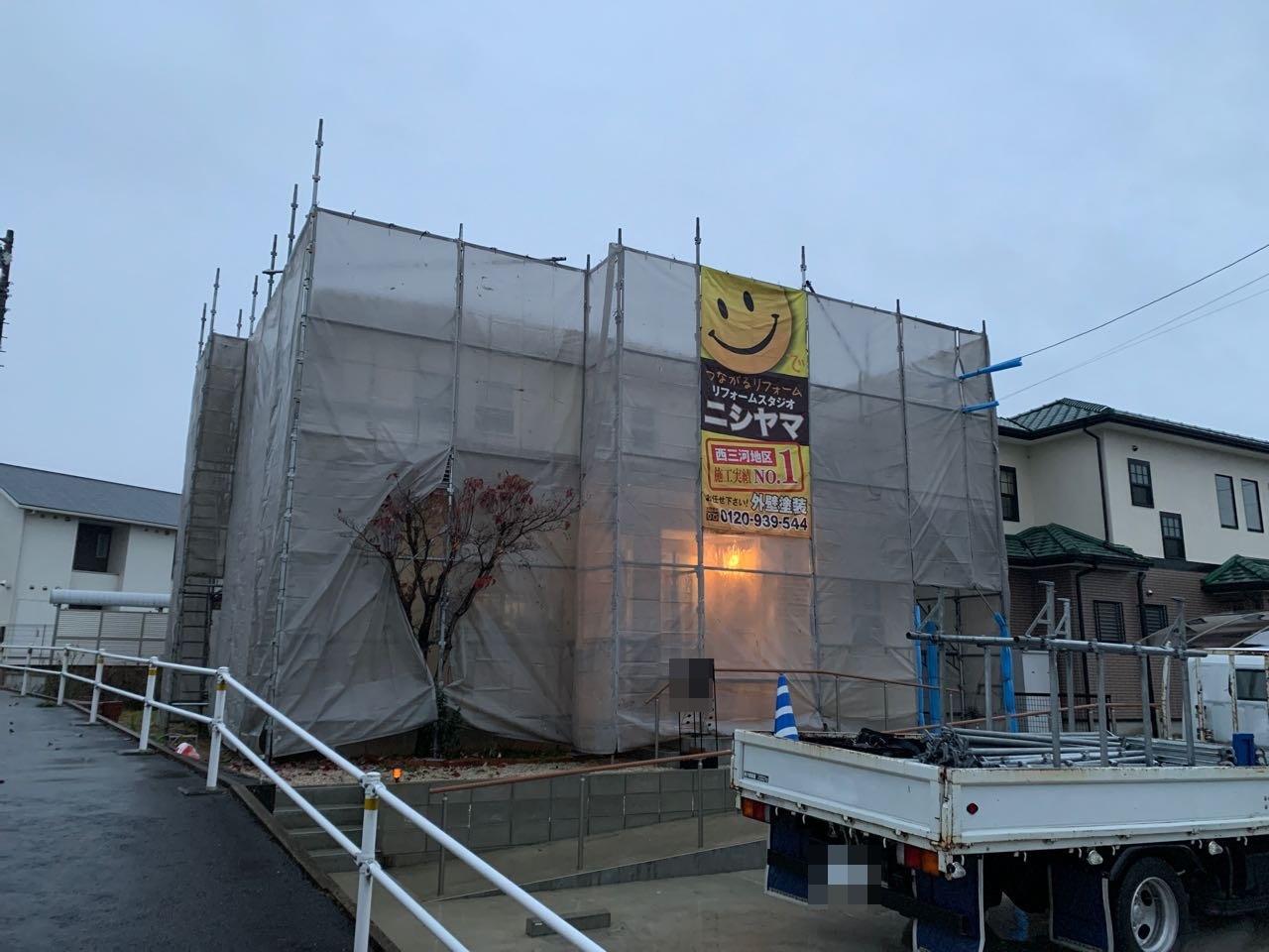 【足場設置工事】完了全景