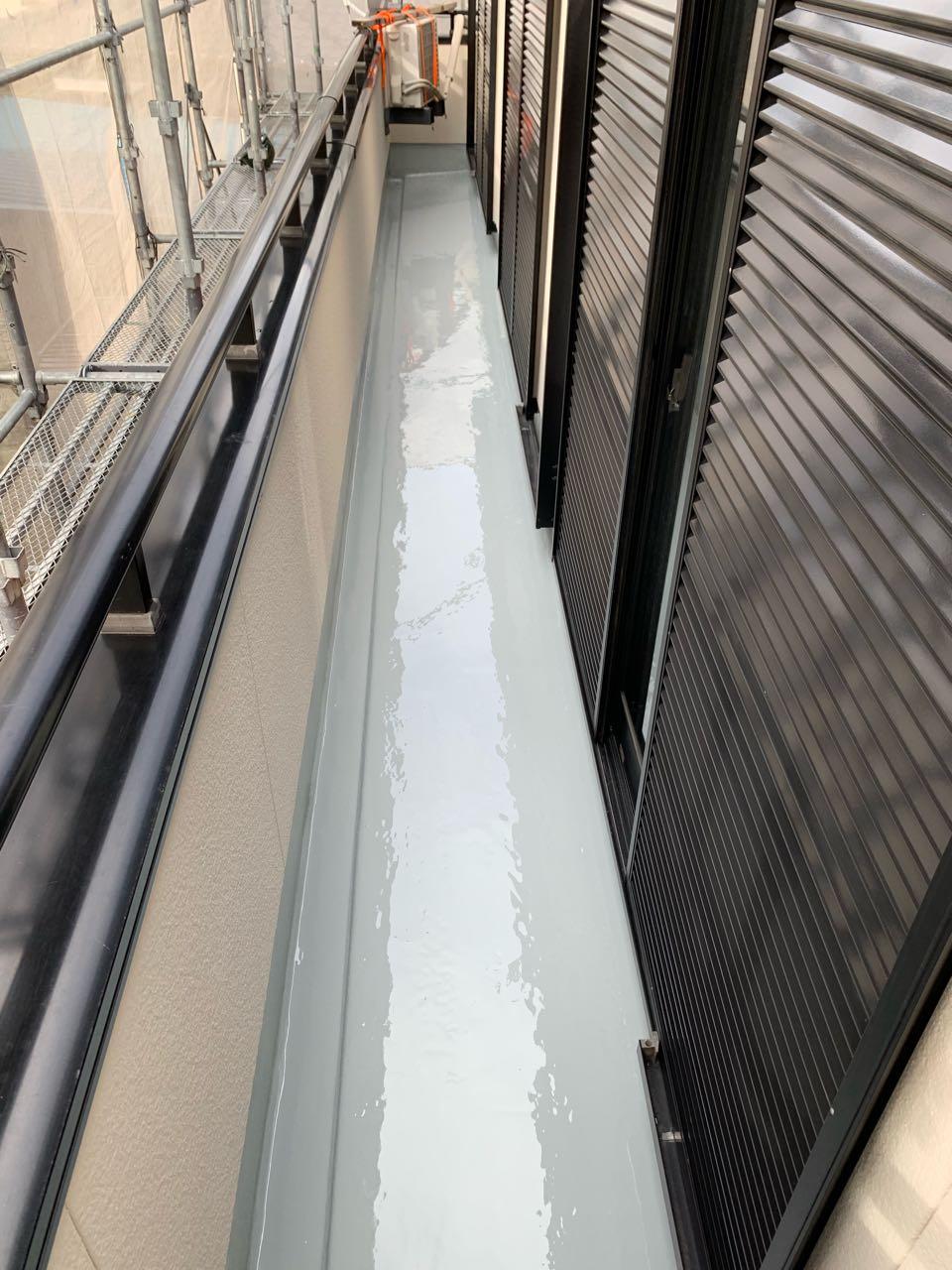【防水工事】ウレタン防水塗布2回目