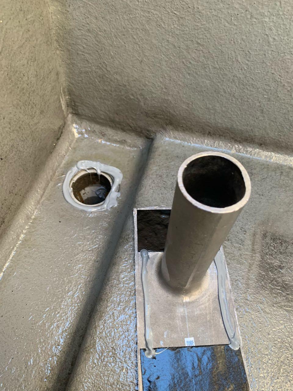 【防水工事】脱気筒取付