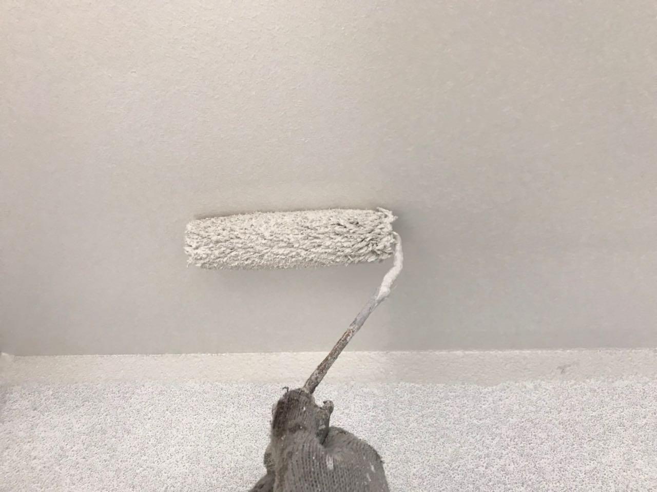 【軒天塗装】上塗り