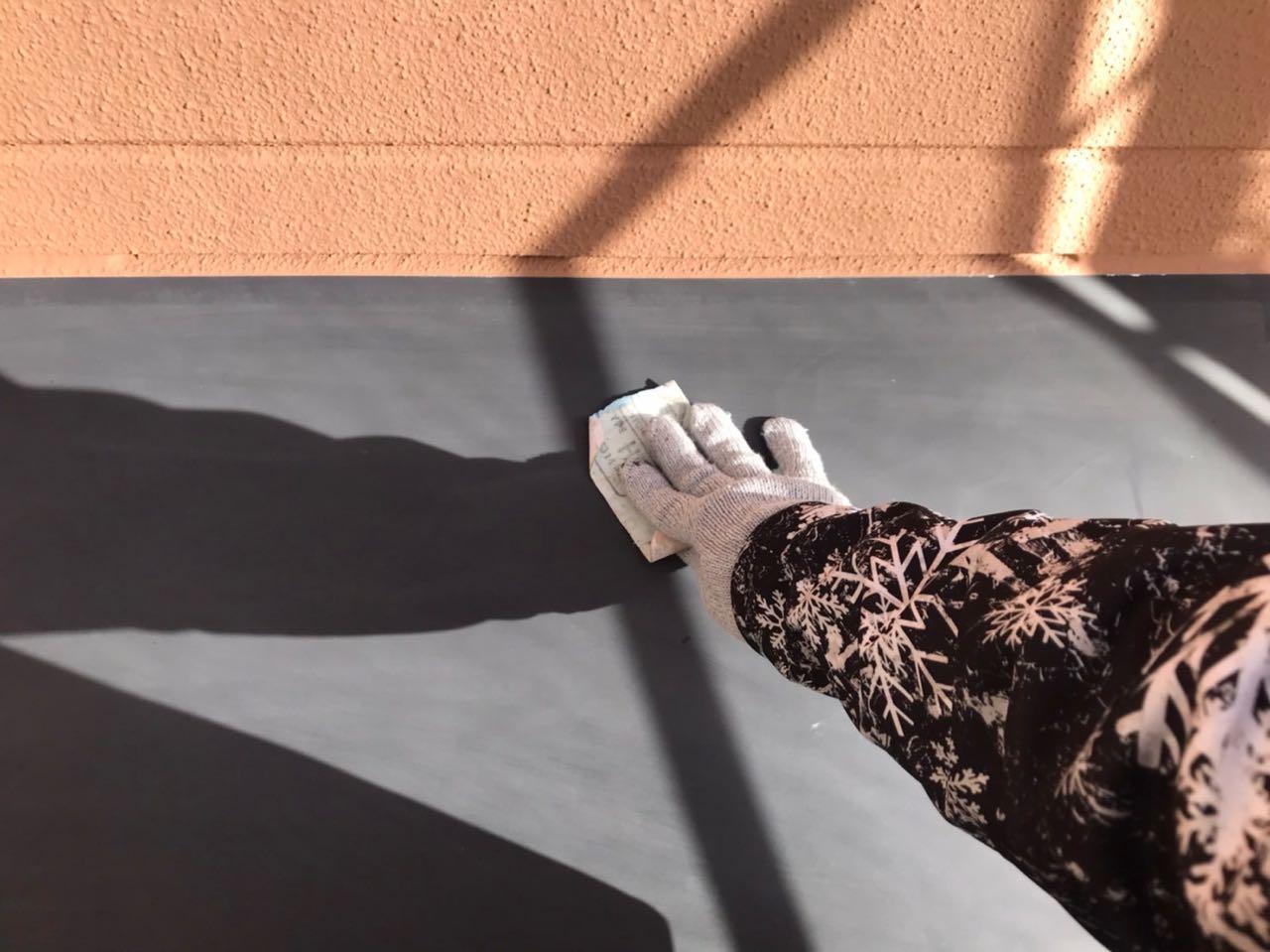 【庇塗装】ケレン作業