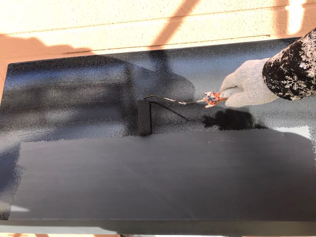 【庇塗装】下塗り