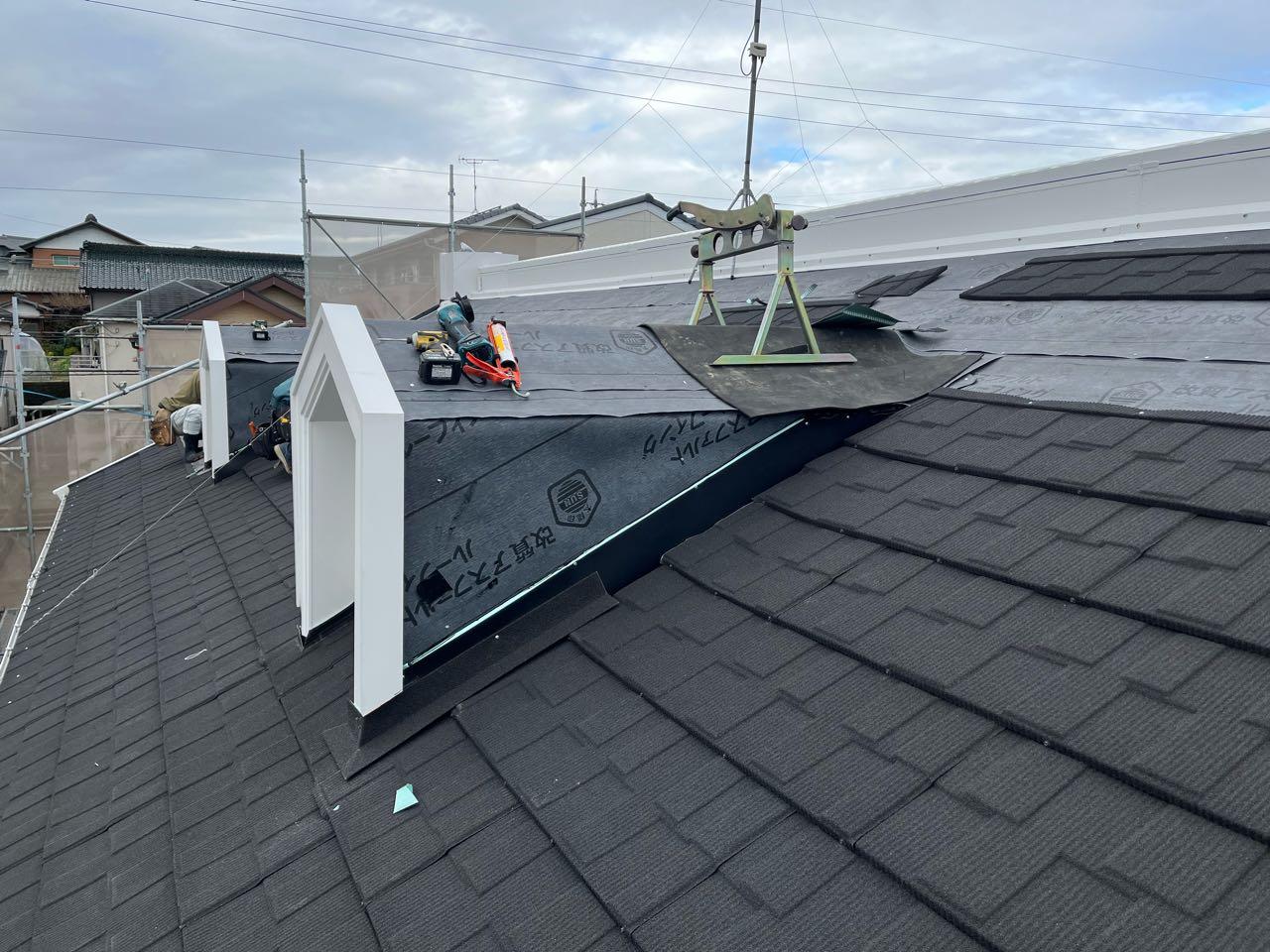 【屋根板金工事】屋根本体施工1
