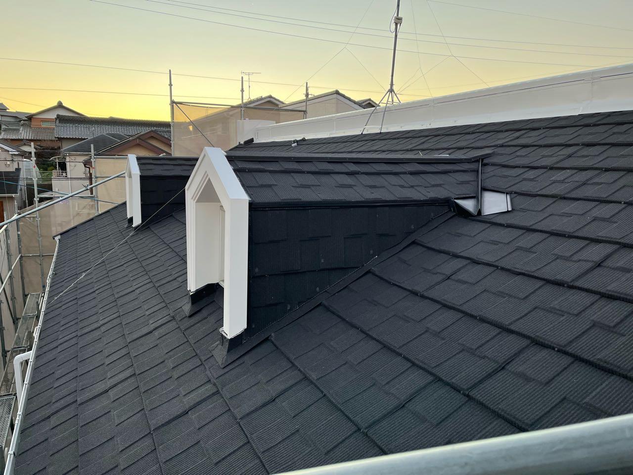 【屋根板金工事】完成全景