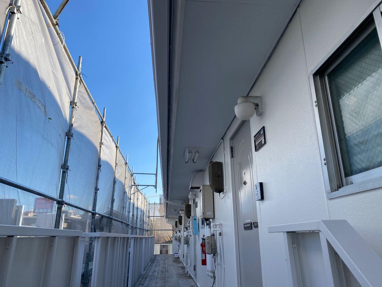 【軒天塗装】完了