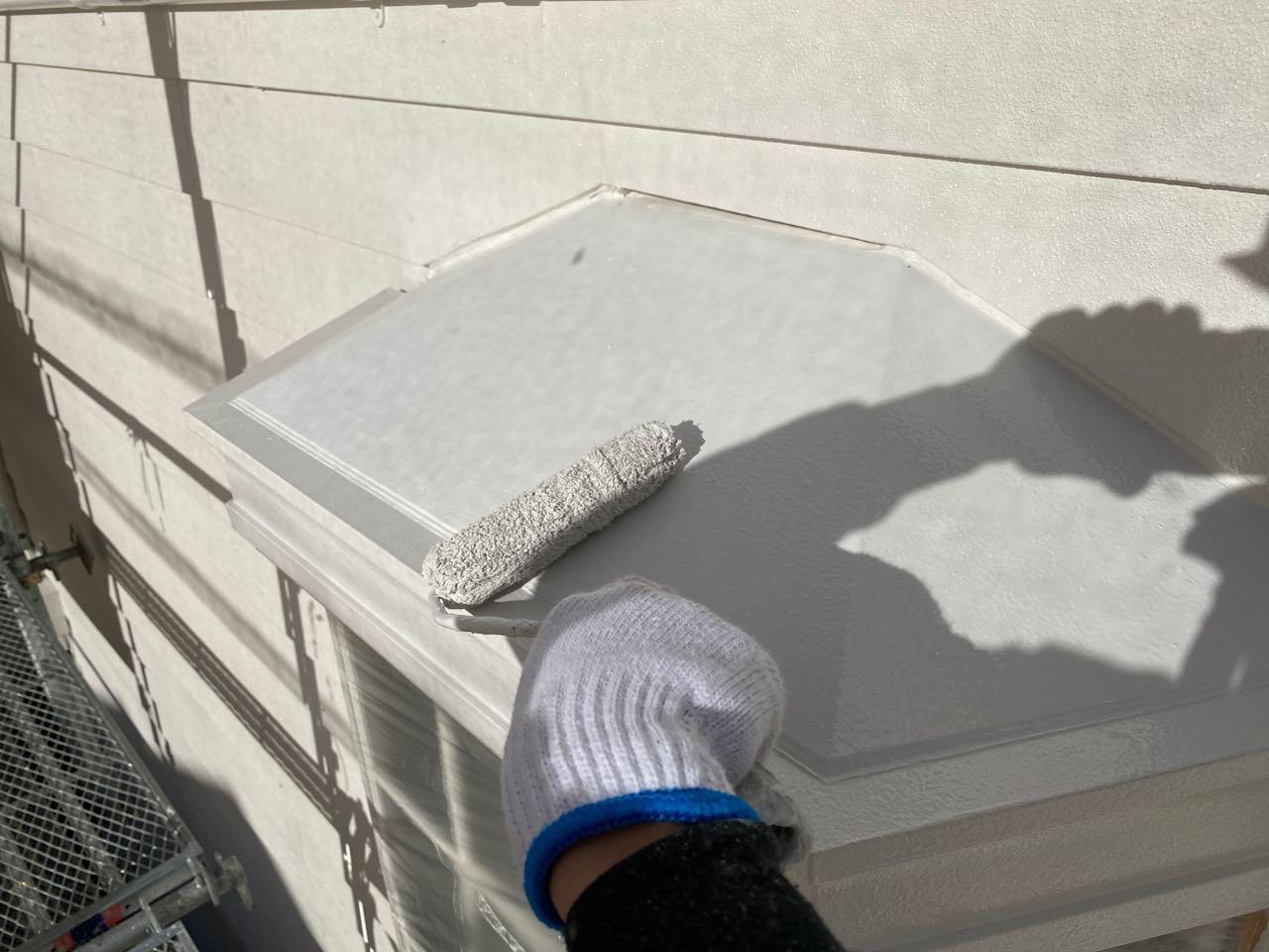 【庇塗装】上塗り