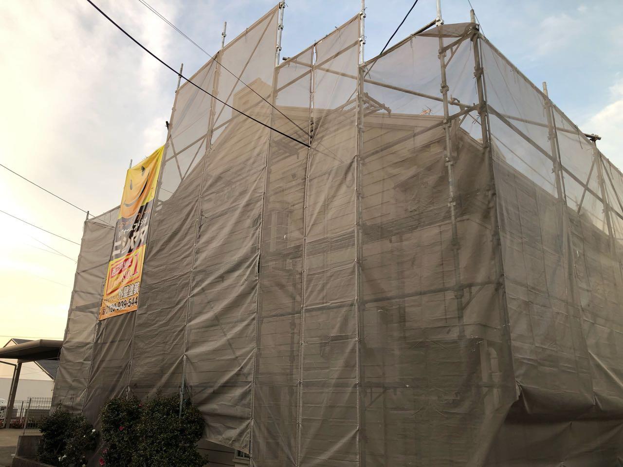 【足場設置工事】完了全景