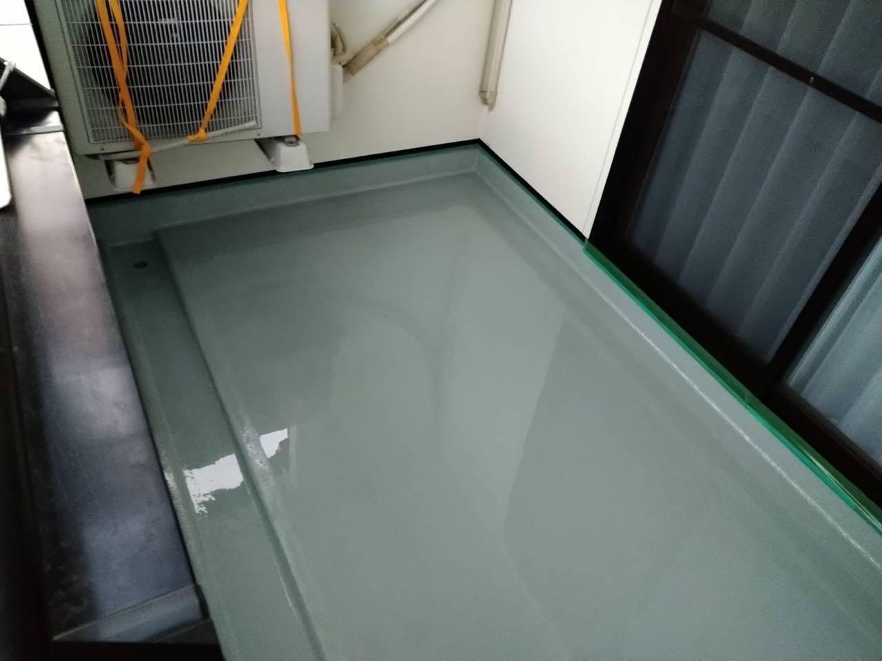 【防水工事】ウレタン防水塗布1回目