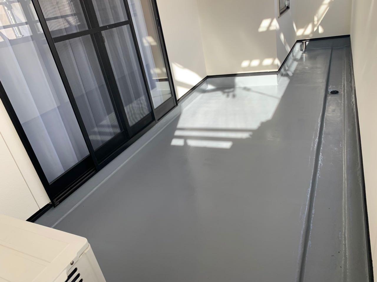 【防水工事】トップコート塗布