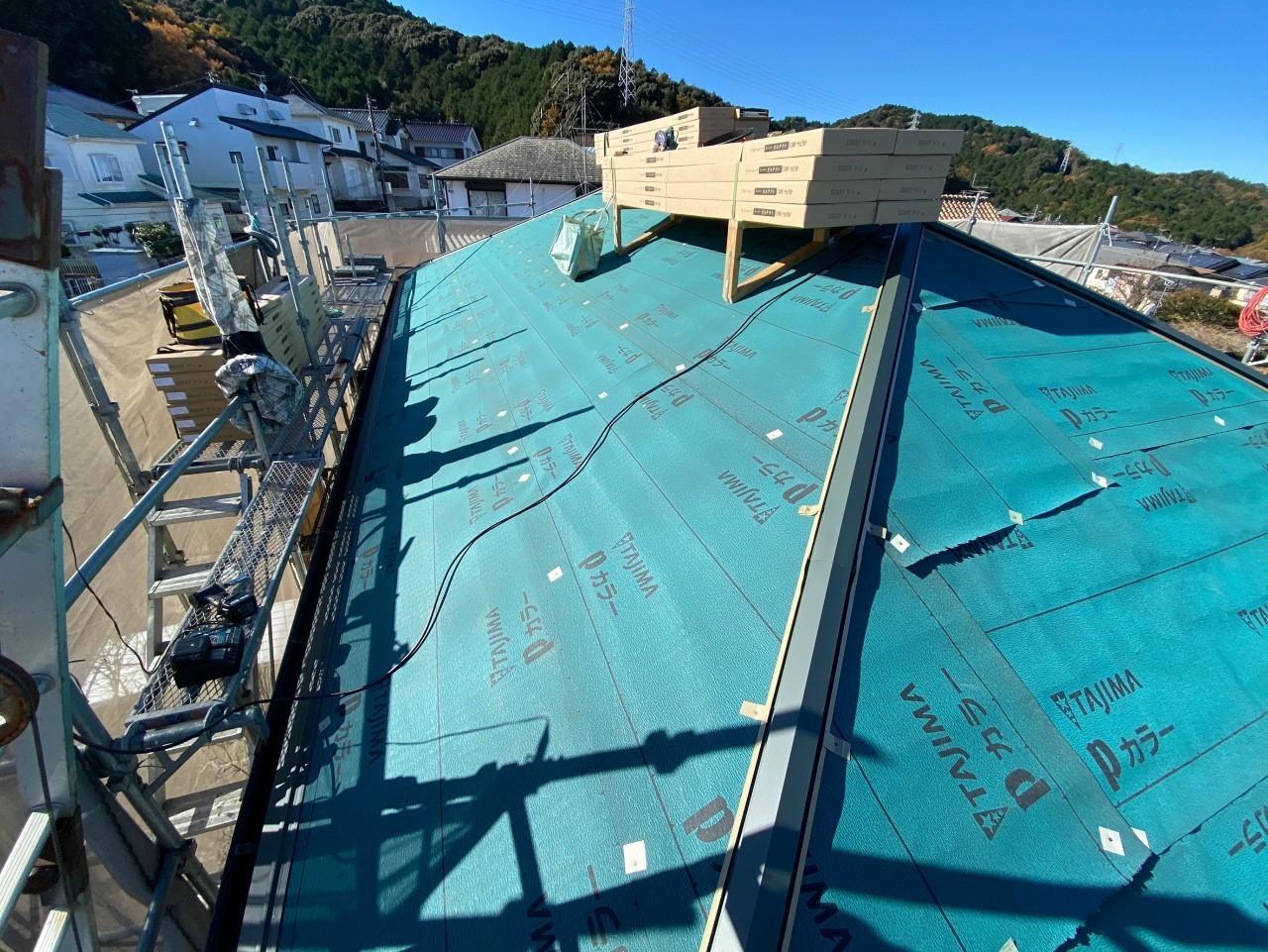 【屋根板金工事】ルーフィング