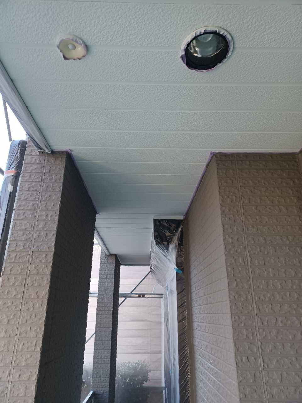 【軒天塗装】完了