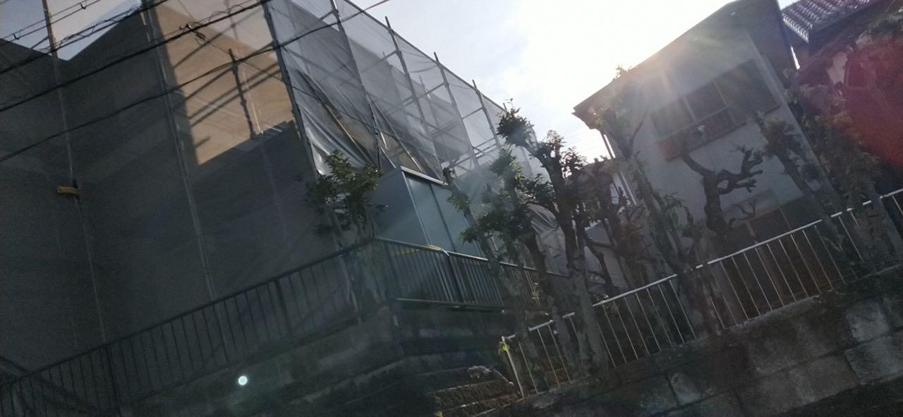 【足場設置工事】完了全景