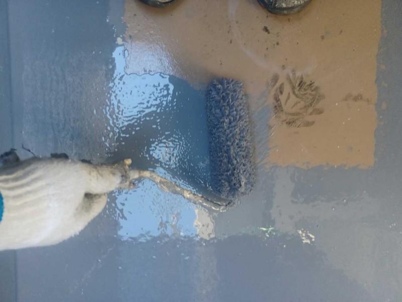 【防水工事】ウレタン防水塗布1回目