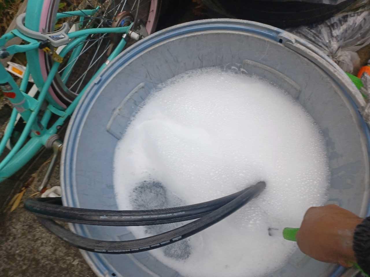 【バイオ洗剤準備】洗浄液攪拌