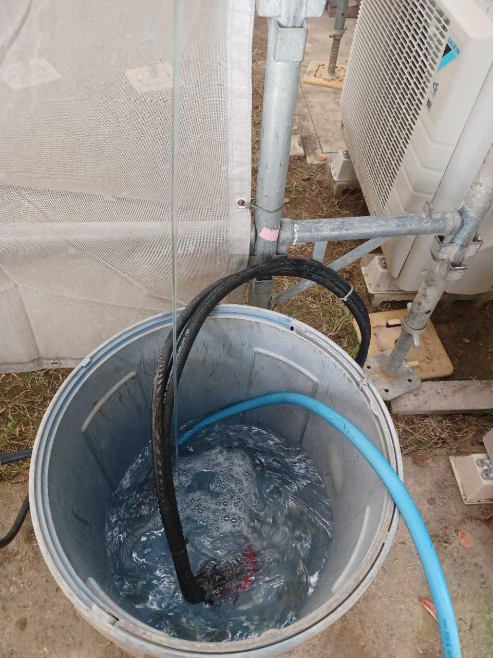 【バイオ洗剤準備】原液混入