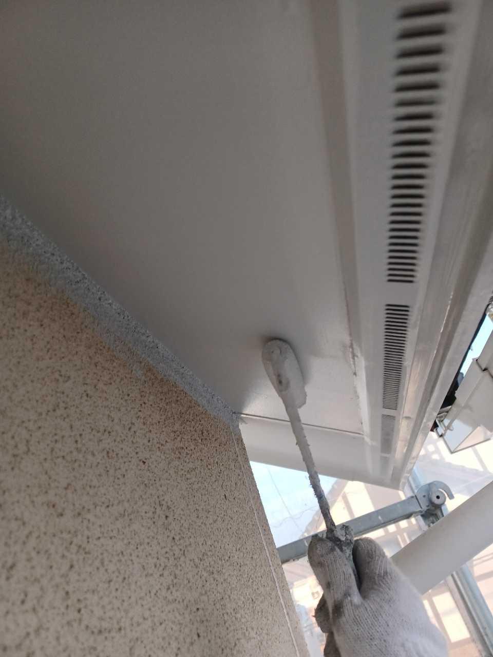 【軒天塗装】上塗り