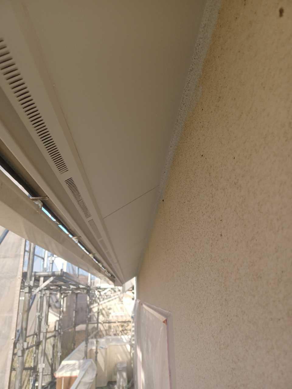 【軒天塗装】完了