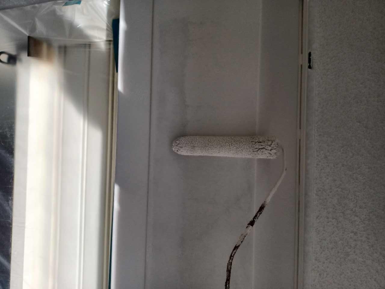 【シャッターボックス塗装】上塗り