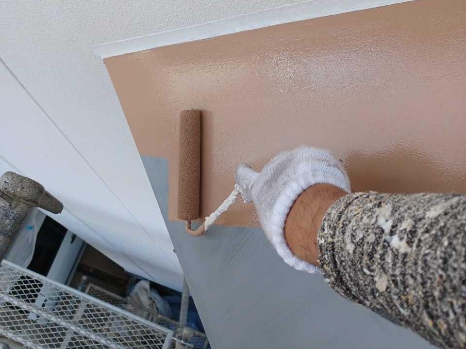 【庇塗装】下塗り