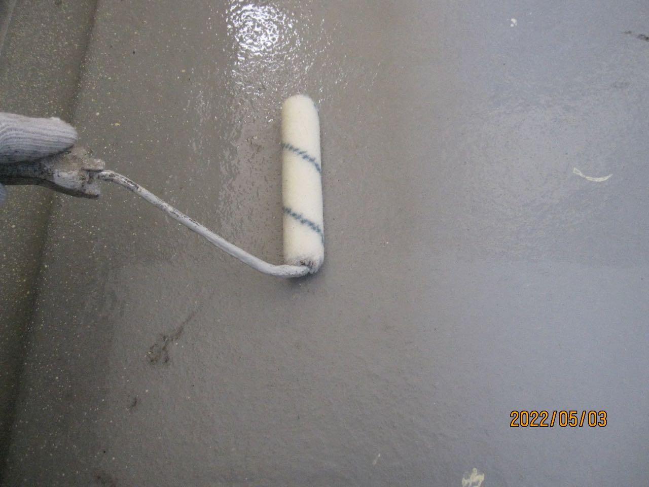 【防水工事】プライマー塗布