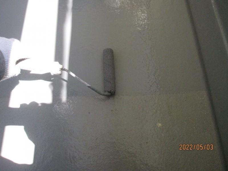 【防水工事】ウレタン防水塗布1回目