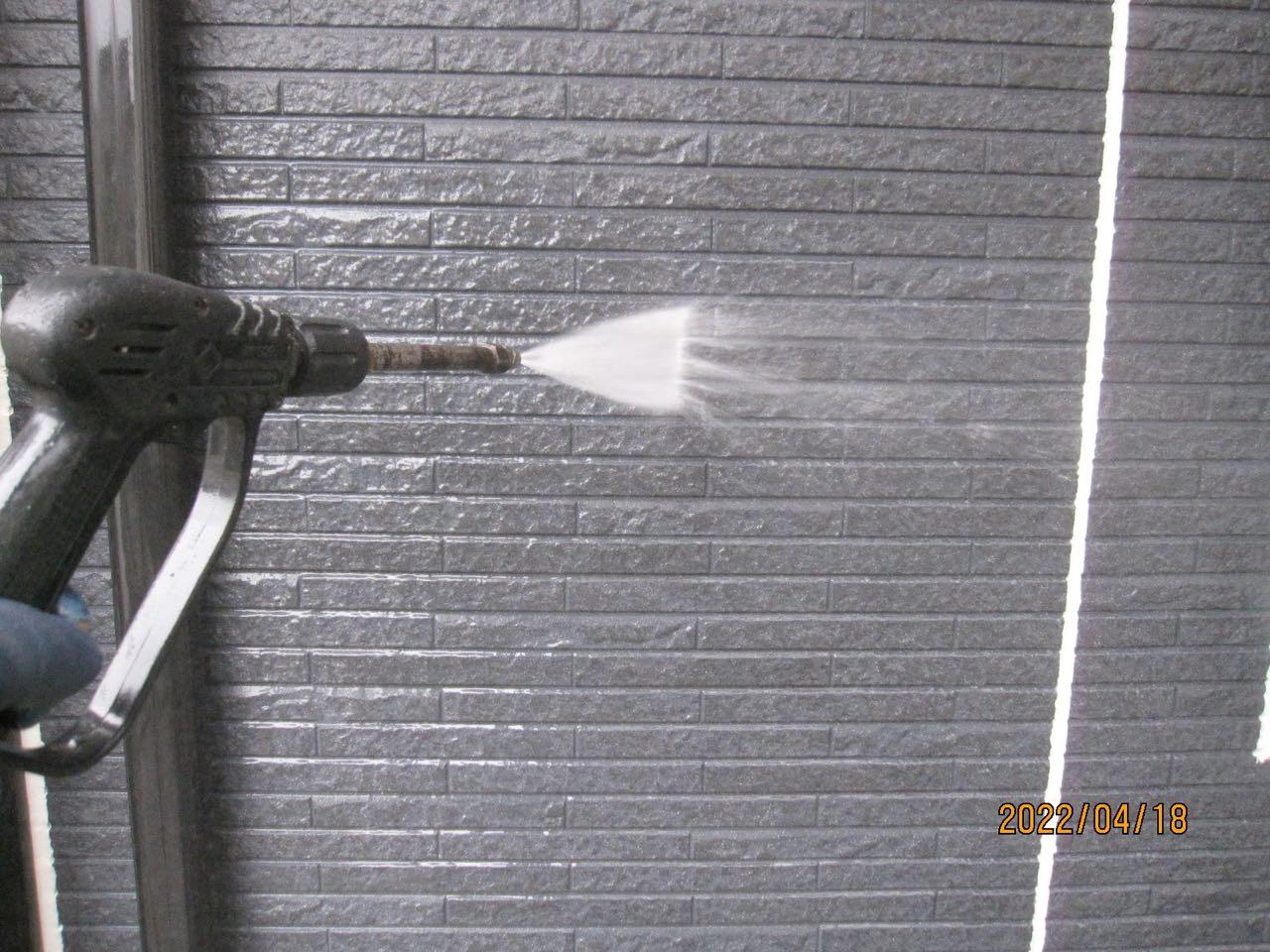 【外壁洗浄】高圧水洗浄
