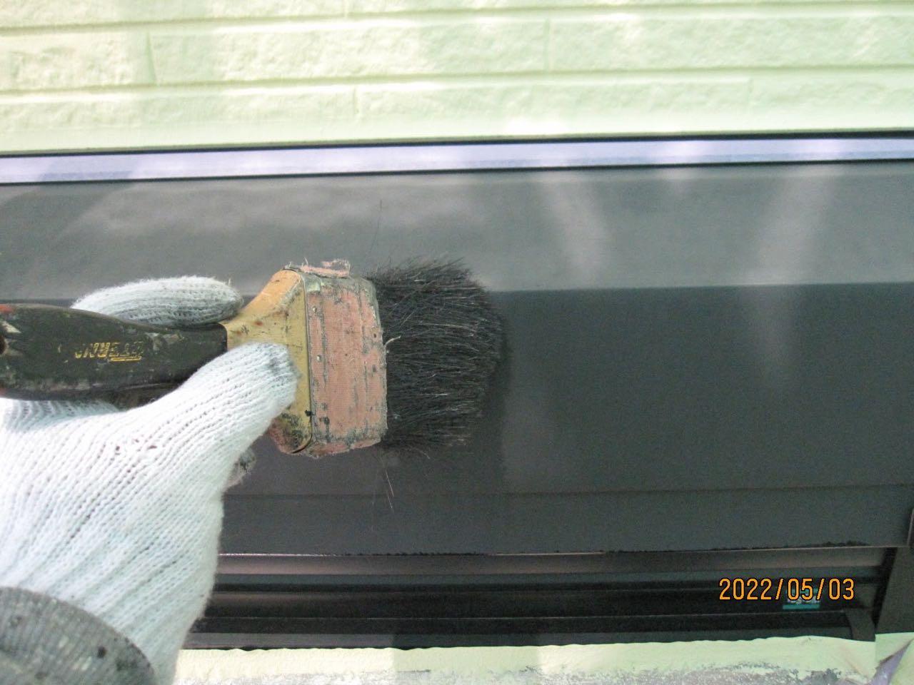 【シャッターボックス塗装】ケレン作業